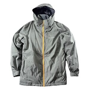 Columbia Jacket Men Green Medium Omni Tech Omni Heat Hooded Outdoor Gorpcore